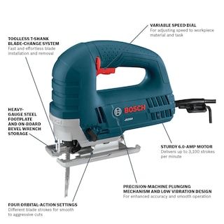 Foto 4 | Sierra Caladora Bosch Js260 con Mango Superior 6 A - Venta Internacional