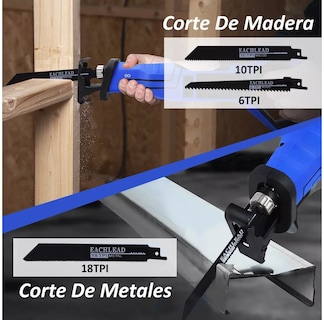 Foto 3 | Sierra Reciproca Eléctrica Sable Velocidad Con 5 Seguetas Eo Safe Imports Esi-13277-1 Azul