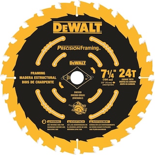 Foto 1 | Hoja De Sierra Circular Dewalt Dw3599b10, 7 1/4 Pulgadas, 24 Dientes - Venta Internacional.