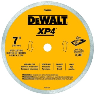 Foto 3 | Hoja De Gres Porcelánico Dewalt Dw4766 Xp4 De 7 Pulgadas - Venta Internacional.