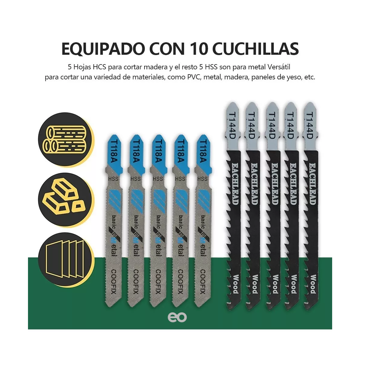Foto 3 pulgar | Sierra Caladora Profesional 760w+16 Accesorios Con Estche Eo Safe Imports Esi-4399 Rojo