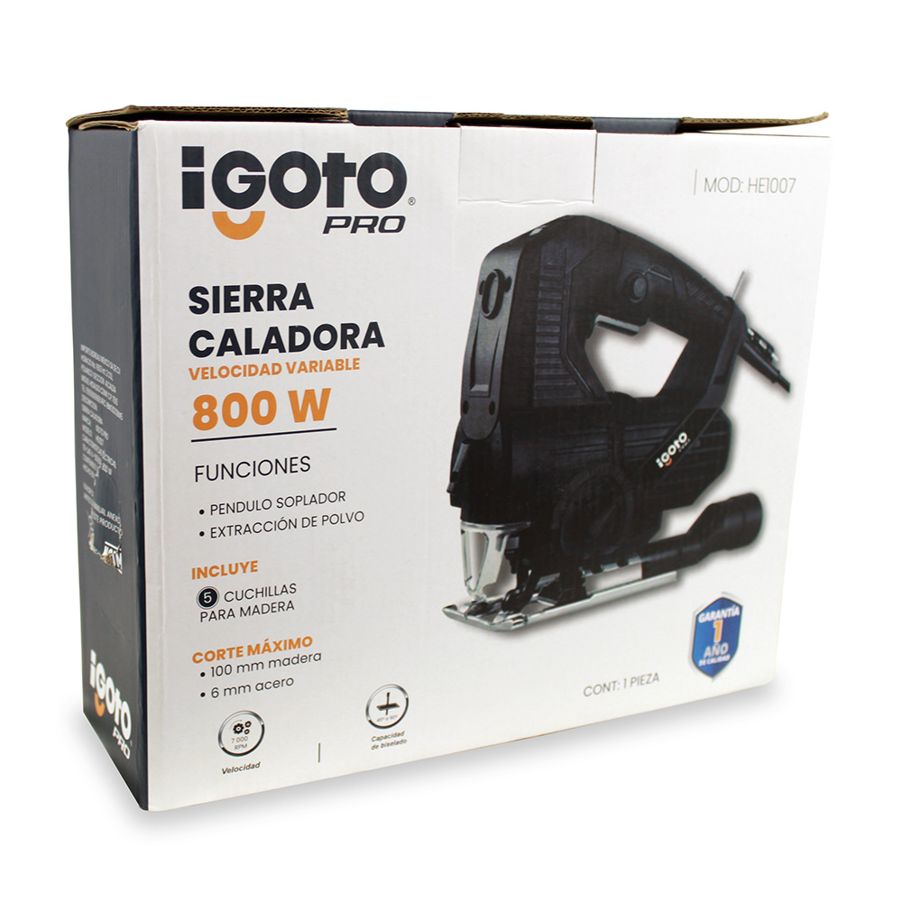 Foto 3 | Sierra Caladora 800 W Con 5 Sierras Luz Led