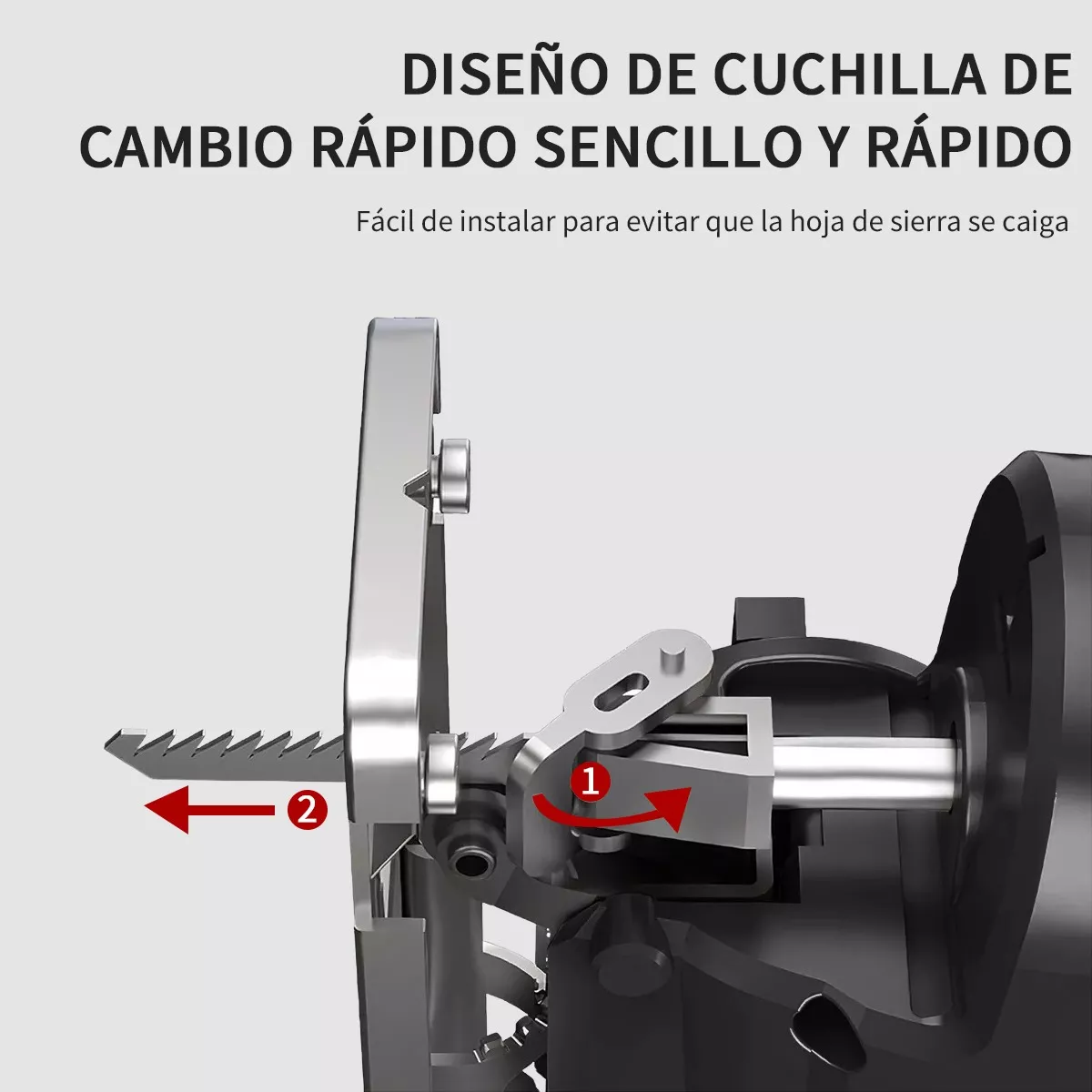 Foto 4 pulgar | Sierra Caladora Profesional 6 Vel 2800 Rpm De Madera, Metal Negro Belug