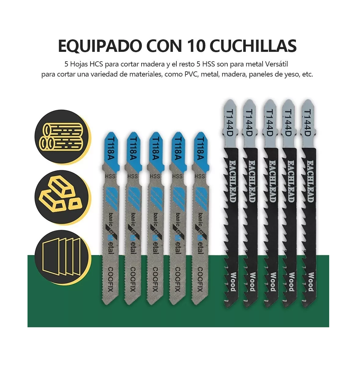 Foto 5 pulgar | Sierra Caladora Profesional 760w + 16 Accesorios Con Estuche, Negro/naranja
