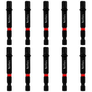 Foto 1 | Pack 10 Adaptadores De Taladro P/ Dados 1/4'' Maple Tools