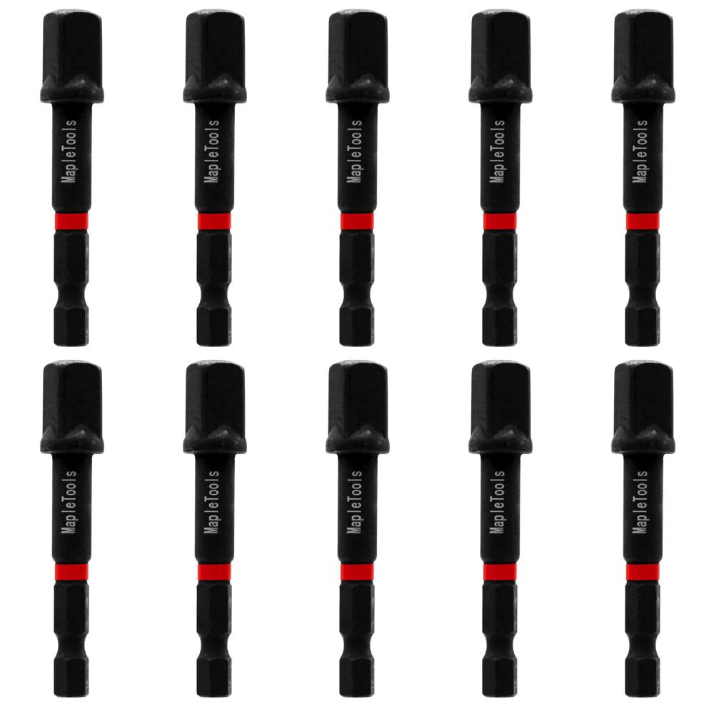 Pack 10 Adaptadores De Taladro P/ Dados 1/2'' Maple Tools
