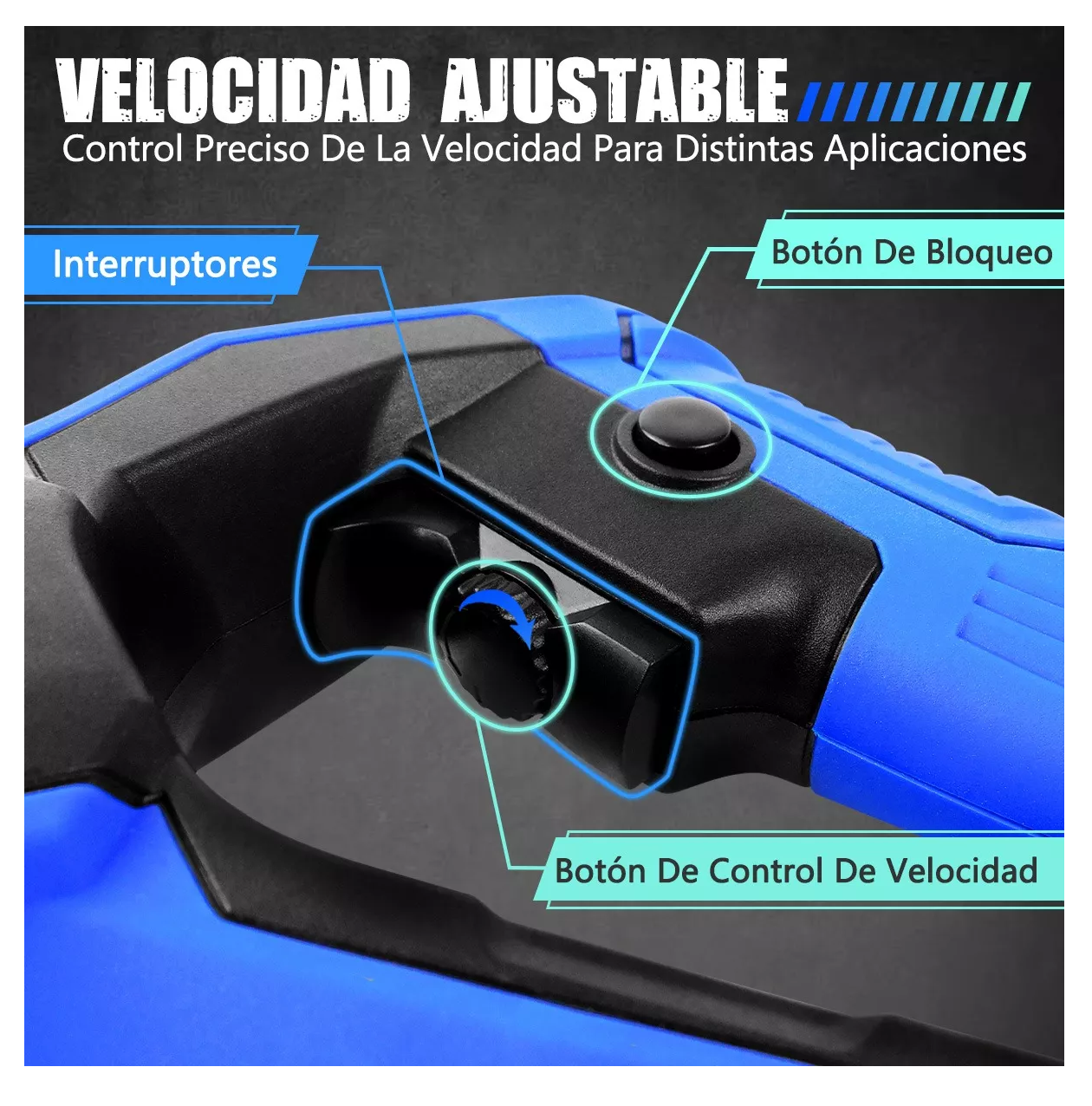 Foto 5 pulgar | Sierra Reciproca Eléctrica Sable Velocidad Con 5 Seguetas, Belug Azul