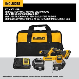 Foto 2 | Sierra De Cinta Dewalt 20v Max Xr Dcs378p1 Portátil Inalámbrica De 8,57 Cm - Venta Internacional.