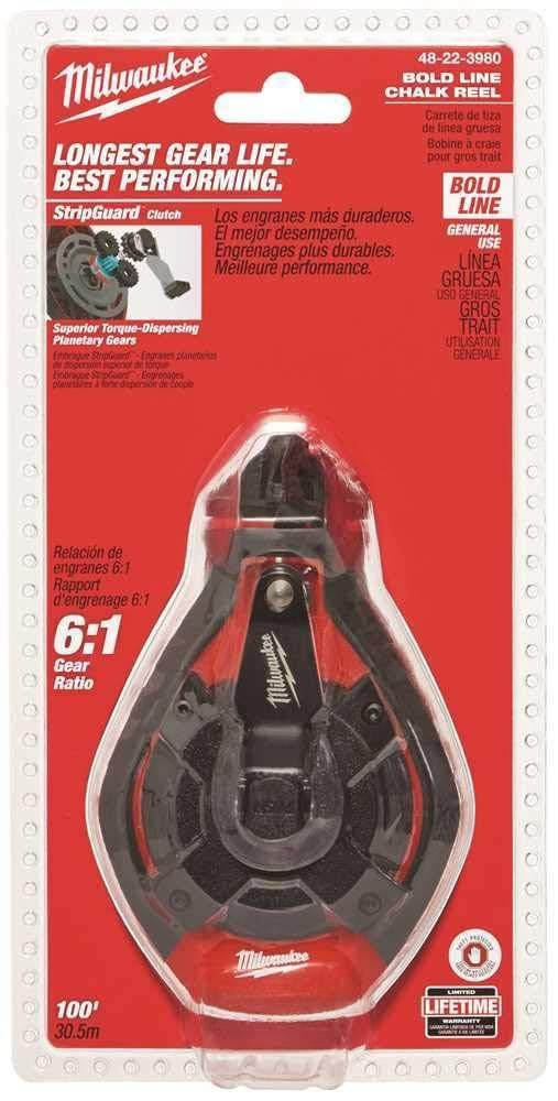 Foto 3 pulgar | Carrete De Tiza Milwaukee Bold Line, 100 Pies, 48-22-3980, Herramienta Desnuda - Venta Internacional.