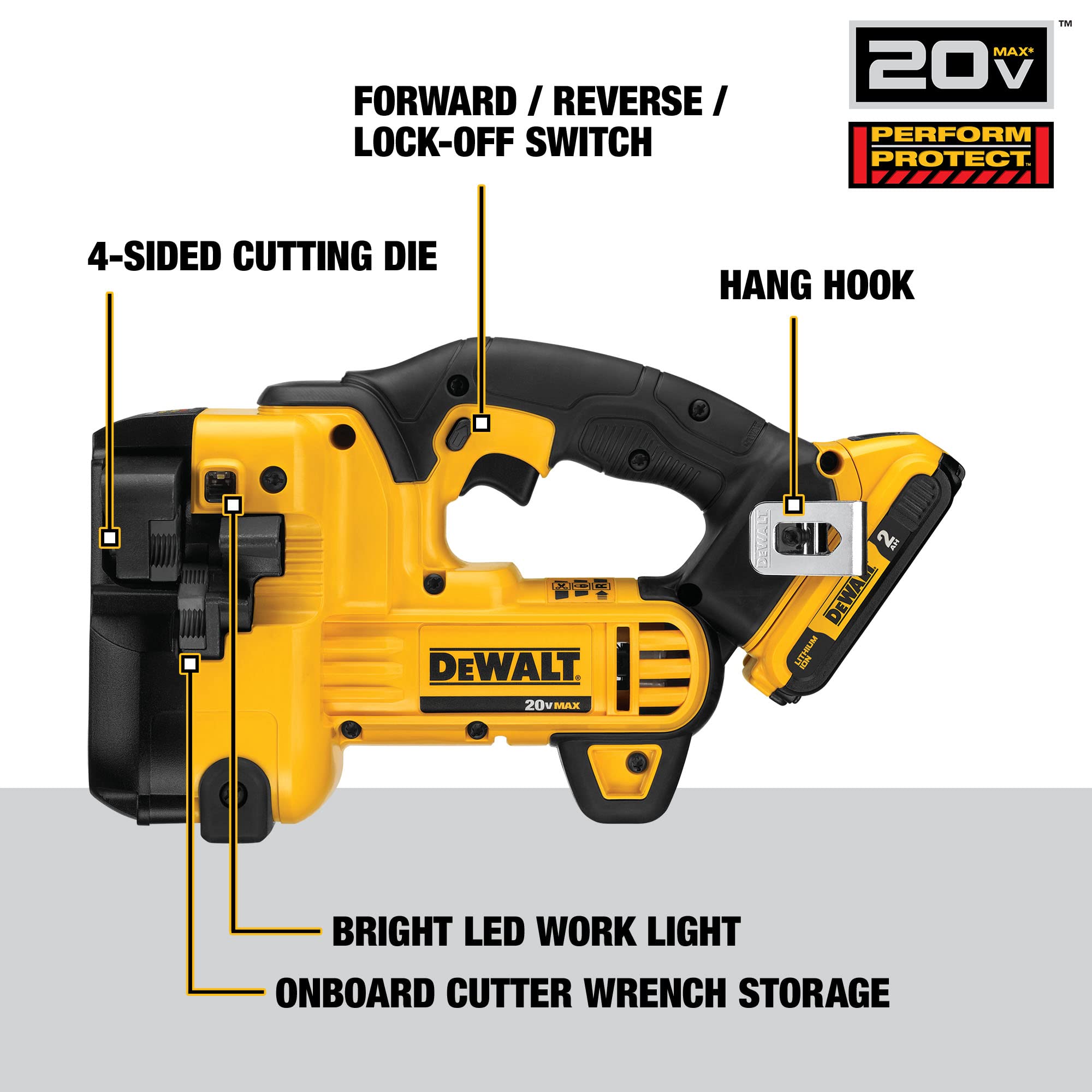 Foto 4 pulgar | Cortadora De Varillas Roscadas Dewalt 20v Max* Inalámbrica Dcs350d1 - Venta Internacional.
