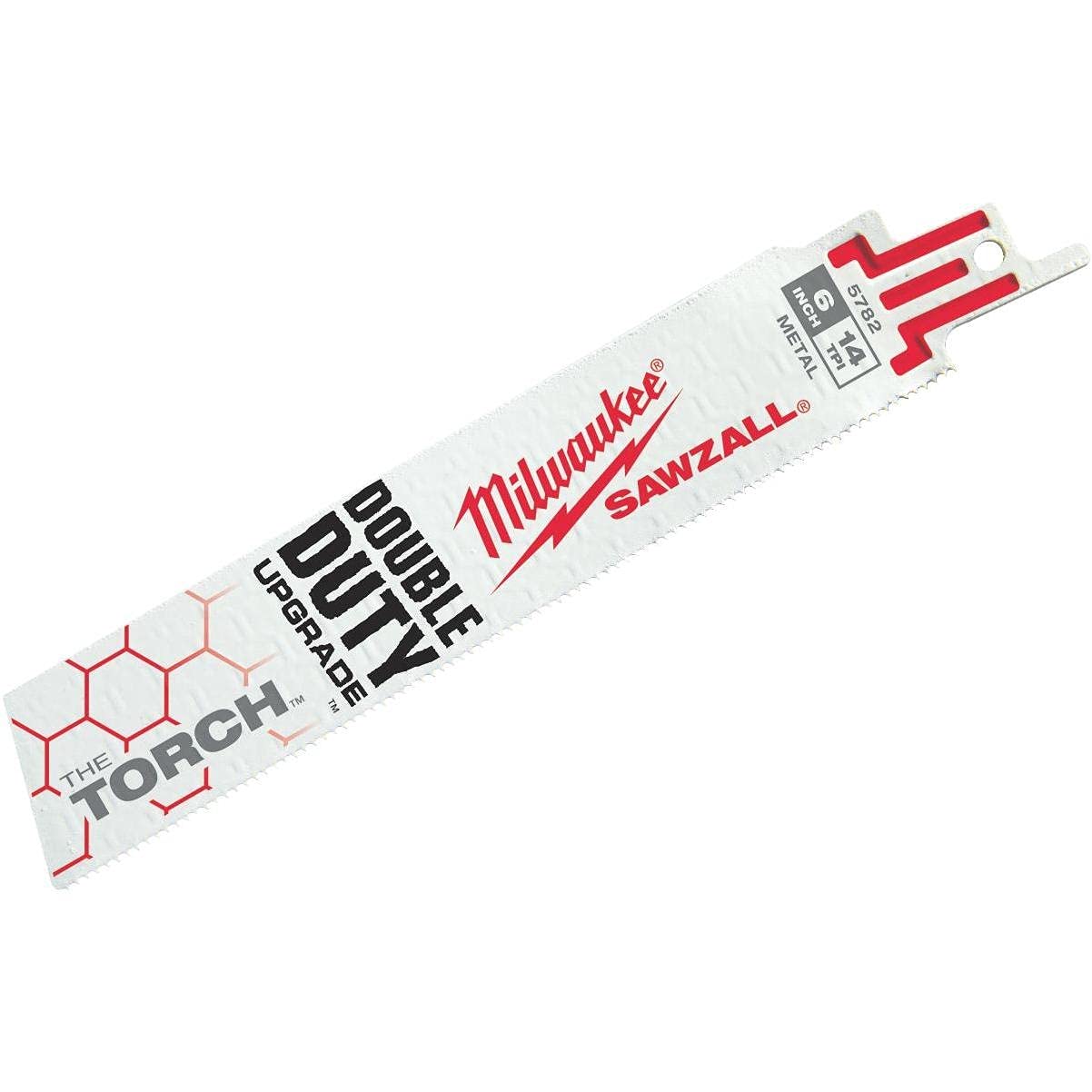 Foto 1 | Hoja de Sierra Milwaukee Tool The Torch 6 14 TPI 0,04 Pulgadas 5 Piezas - Venta Internacional