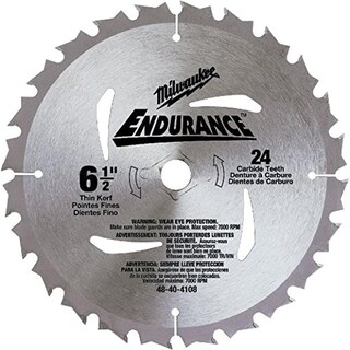 Foto 1 | Hoja De Sierra Milwaukee 48-40-4108 De 6.5 Pulgadas Y 24 T Para Blade Left - Venta Internacional.