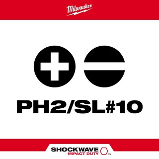 Foto 2 | Broca Accesoria Impact Power Milwaukee 48-32-4310 Ph2/sl1-4 Pulgadas - Venta Internacional.