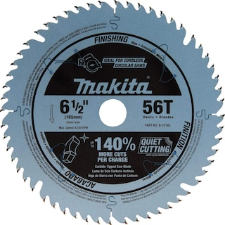 Foto 1 | Hoja De Sierra De Inmersión Makita B-57342 56t Con Punta De Carburo 165 Mm - Venta Internacional.