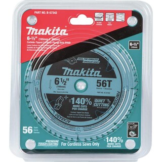 Foto 2 | Hoja De Sierra De Inmersión Makita B-57342 56t Con Punta De Carburo 165 Mm - Venta Internacional.