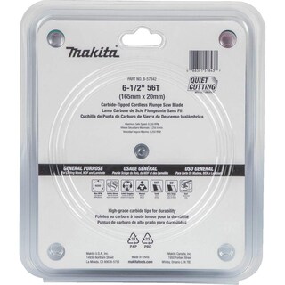 Foto 3 | Hoja De Sierra De Inmersión Makita B-57342 56t Con Punta De Carburo 165 Mm - Venta Internacional.