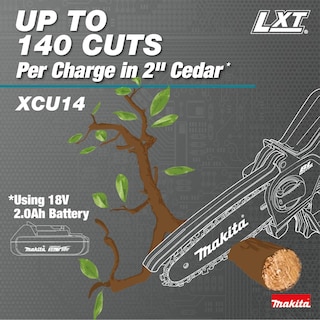 Foto 4 | Sierra De Podar Makita Xcu14z De 18 V Lxt De Iones De Litio Sin Escobillas - Venta Internacional.