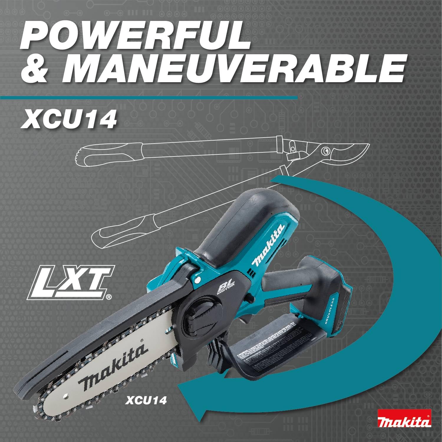 Foto 7 pulgar | Sierra De Podar Makita Xcu14z De 18 V Lxt  De Iones De Litio Sin Escobillas - Venta Internacional.