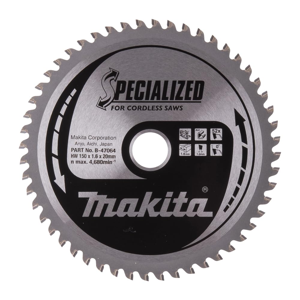 Foto 1 | Hoja De Sierra Makita A-96126 De Aluminio 52t Con Punta De Carburo, 15 Cm - Venta Internacional.