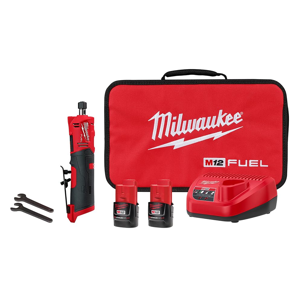 Foto 2 pulgar | Amoladora De Matriz Recta Milwaukee M12 Fuel 2486-22 Con 2 Baterías - Venta Internacional.