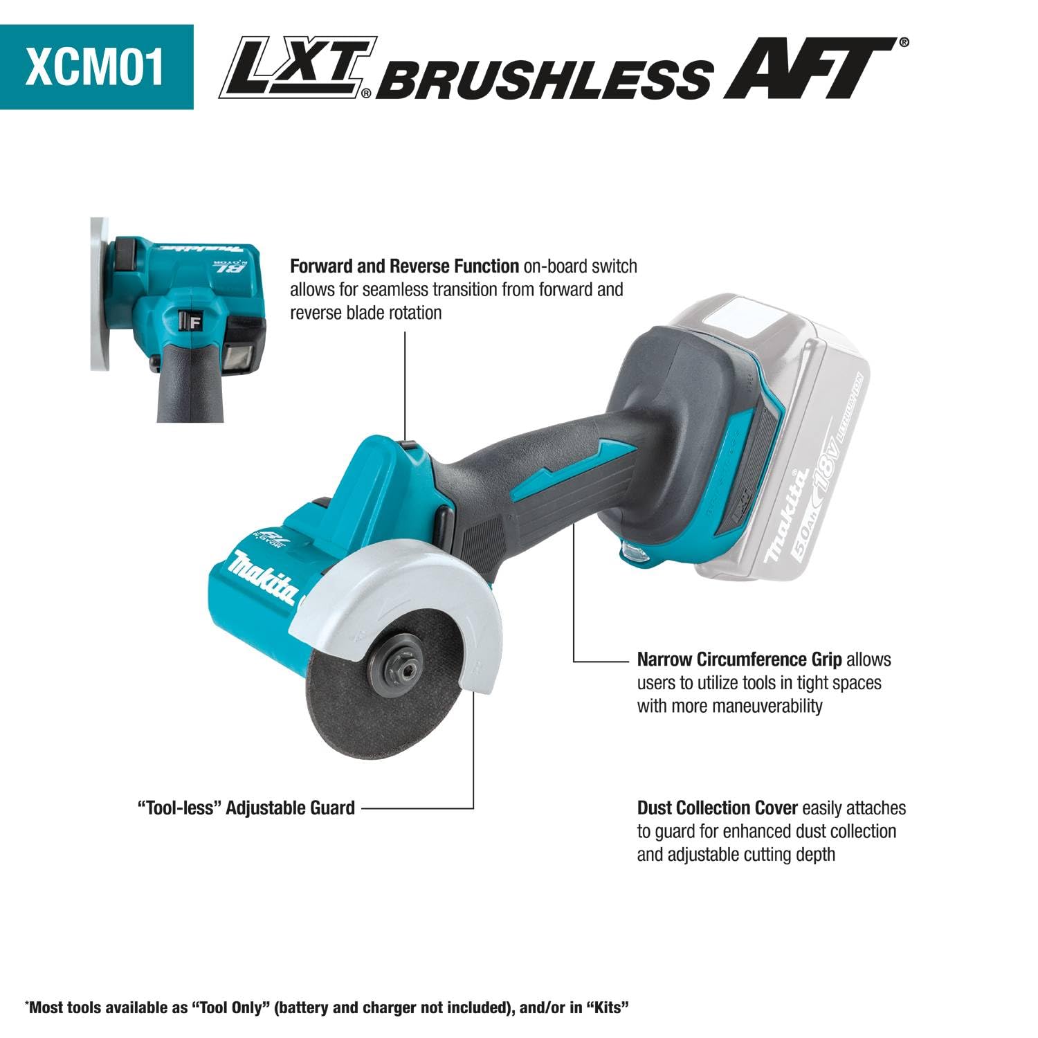 Foto 3 pulgar | Herramienta De Corte Makita Xcm01z Lxt  De 18 V, Iones De Litio, Sin Escobillas - Venta Internacional.