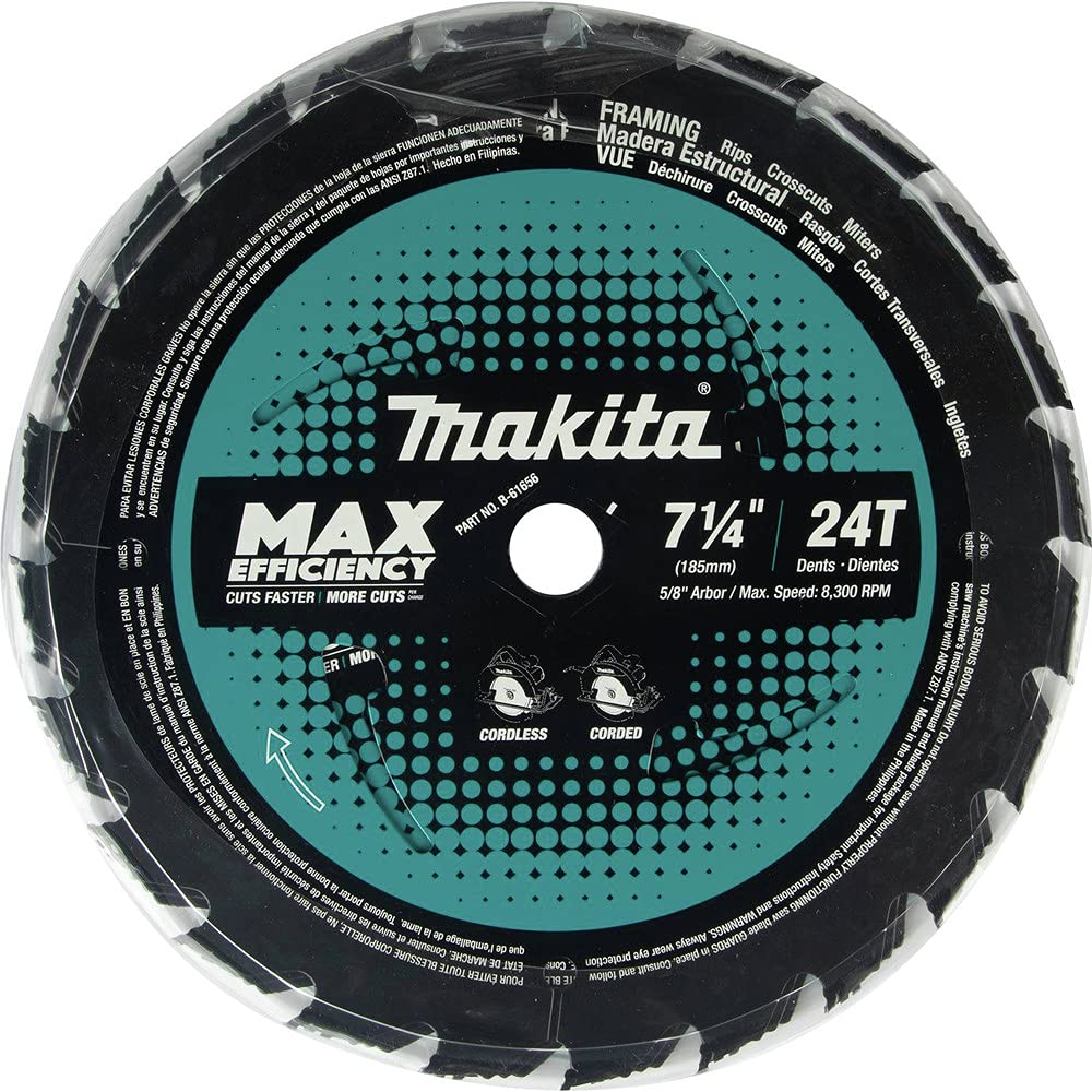 Foto 5 pulgar | Hoja De Sierra Circular Makita B-61656-3 7-1/4 24t Framing, Paquete De 3 Unidades - Venta Internacional.