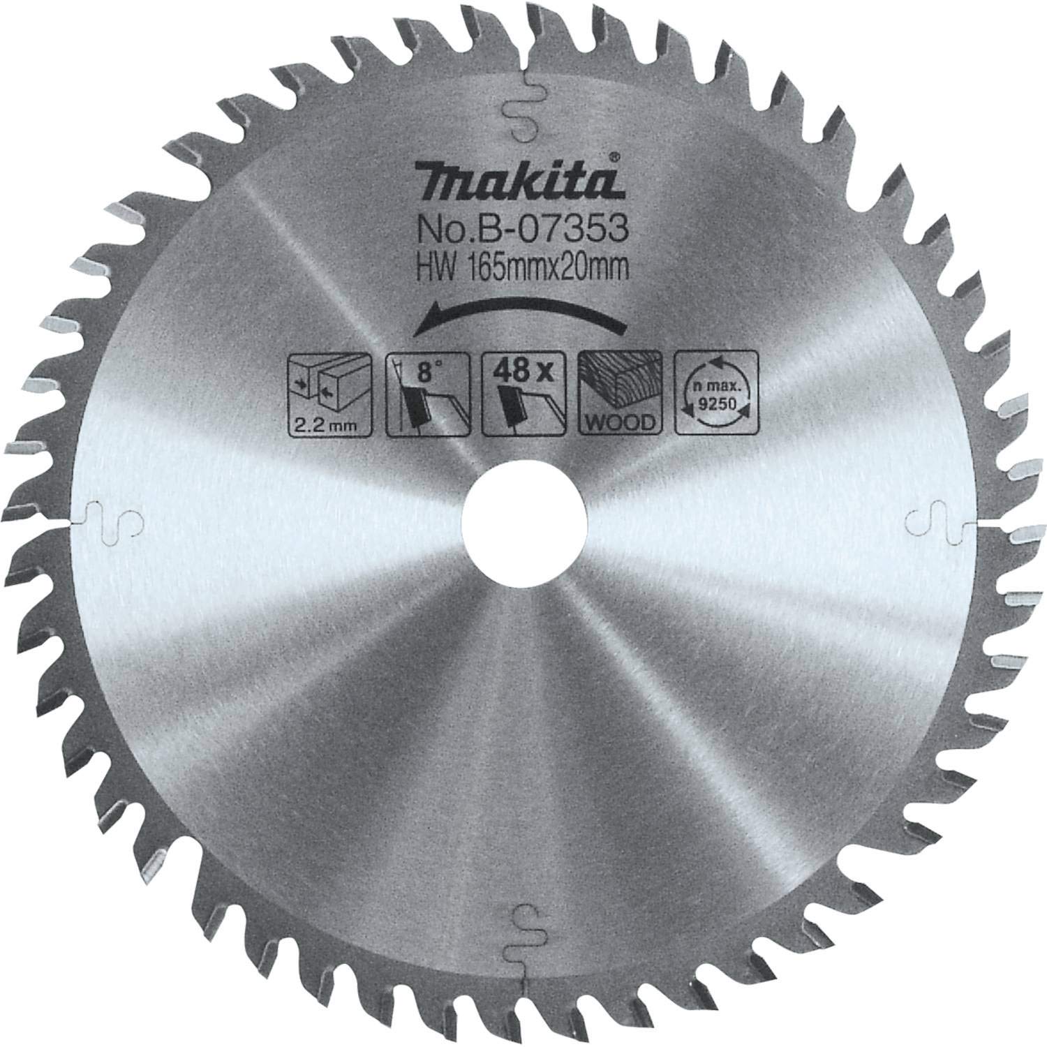 Foto 2 pulgar | Cuchilla Con Punta De Carburo Makita B-07353 165 Mm X 20 Mm Para Sp6000j - Venta Internacional.
