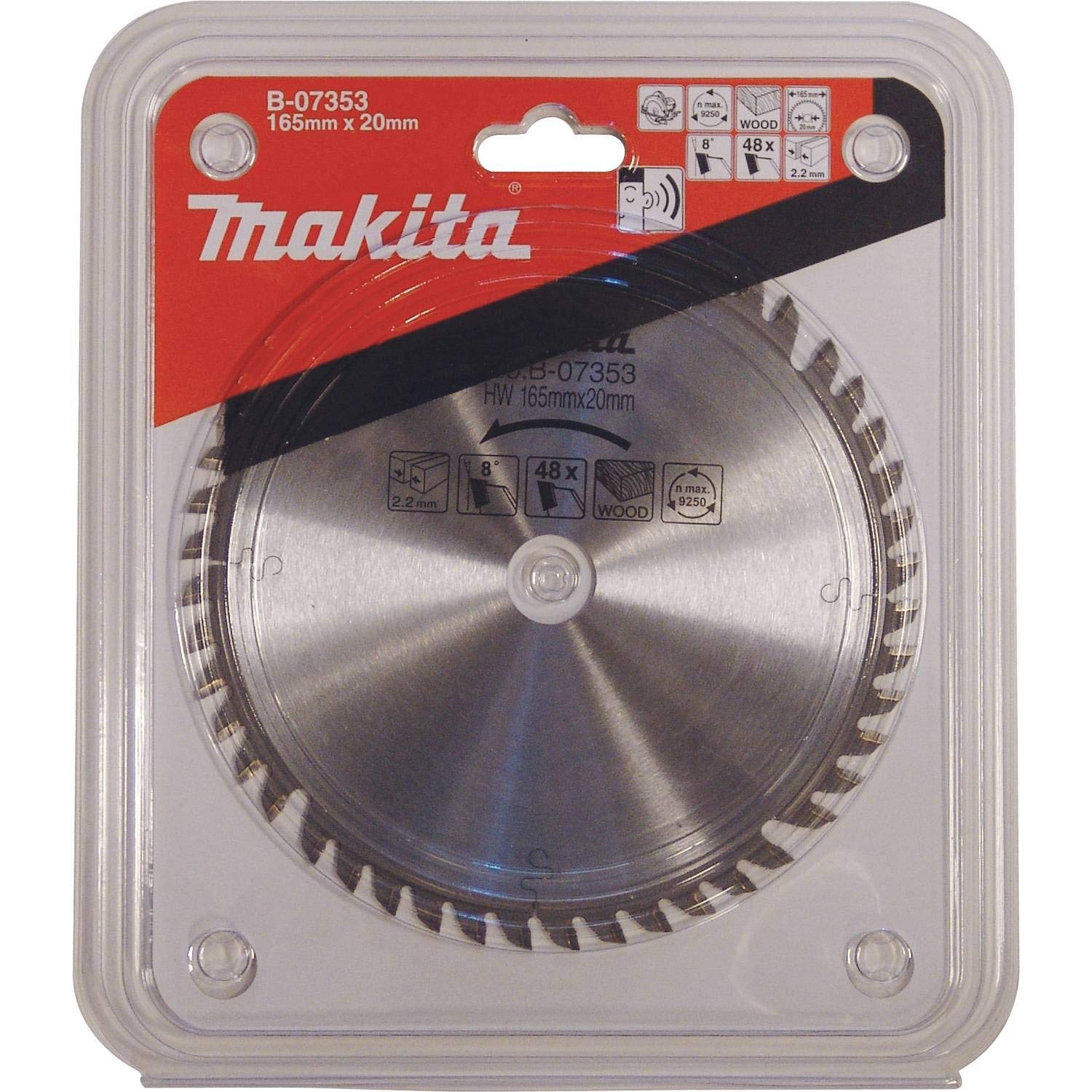 Foto 3 pulgar | Cuchilla Con Punta De Carburo Makita B-07353 165 Mm X 20 Mm Para Sp6000j - Venta Internacional.