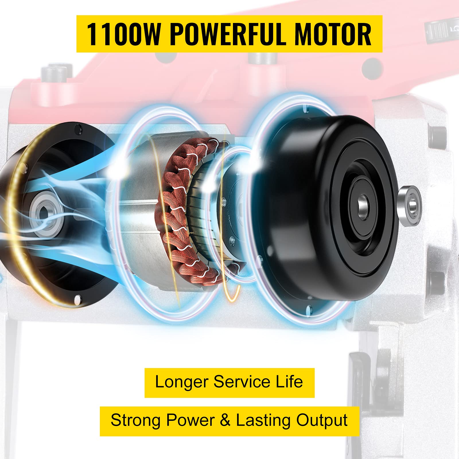 Foto 4 pulgar | Sierra De Cinta Portátil Vevor 110 V Con Motor De 10 Amperios De 5 Pulgadas De Capacidad - Venta Internacional.
