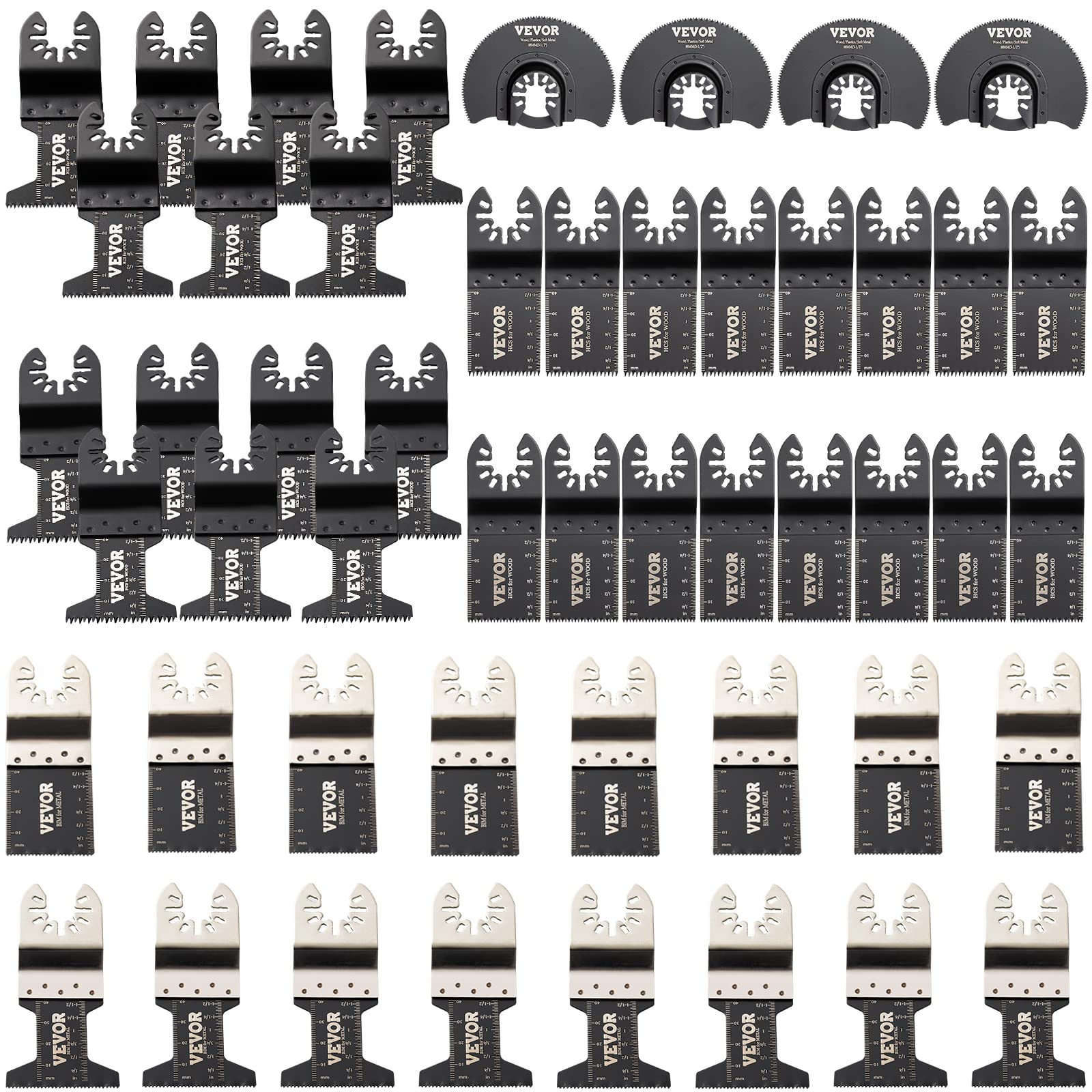 Foto 2 pulgar | Hojas De Sierra Oscilantes Vevor 50 Pcs Universales Para Multiherramienta - Venta Internacional.