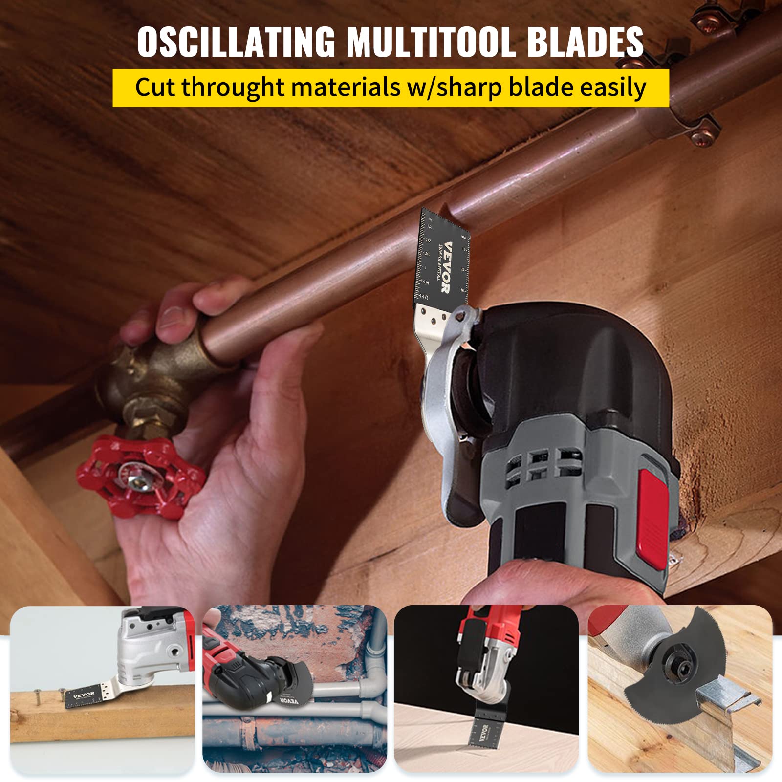 Foto 3 pulgar | Hojas De Sierra Oscilantes Vevor 50 Pcs Universales Para Multiherramienta - Venta Internacional.