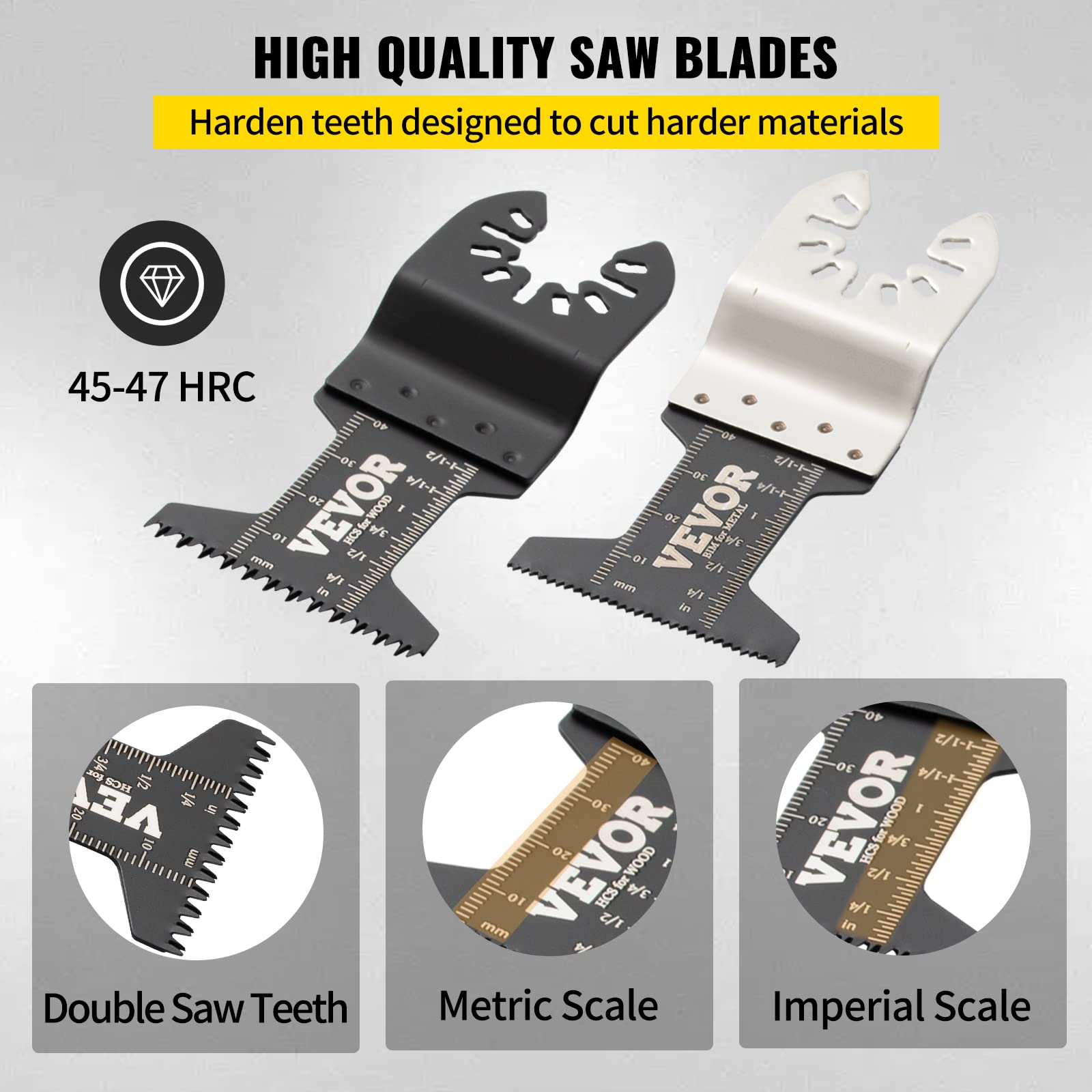 Foto 6 pulgar | Hojas De Sierra Oscilantes Vevor 50 Pcs Universales Para Multiherramienta - Venta Internacional.
