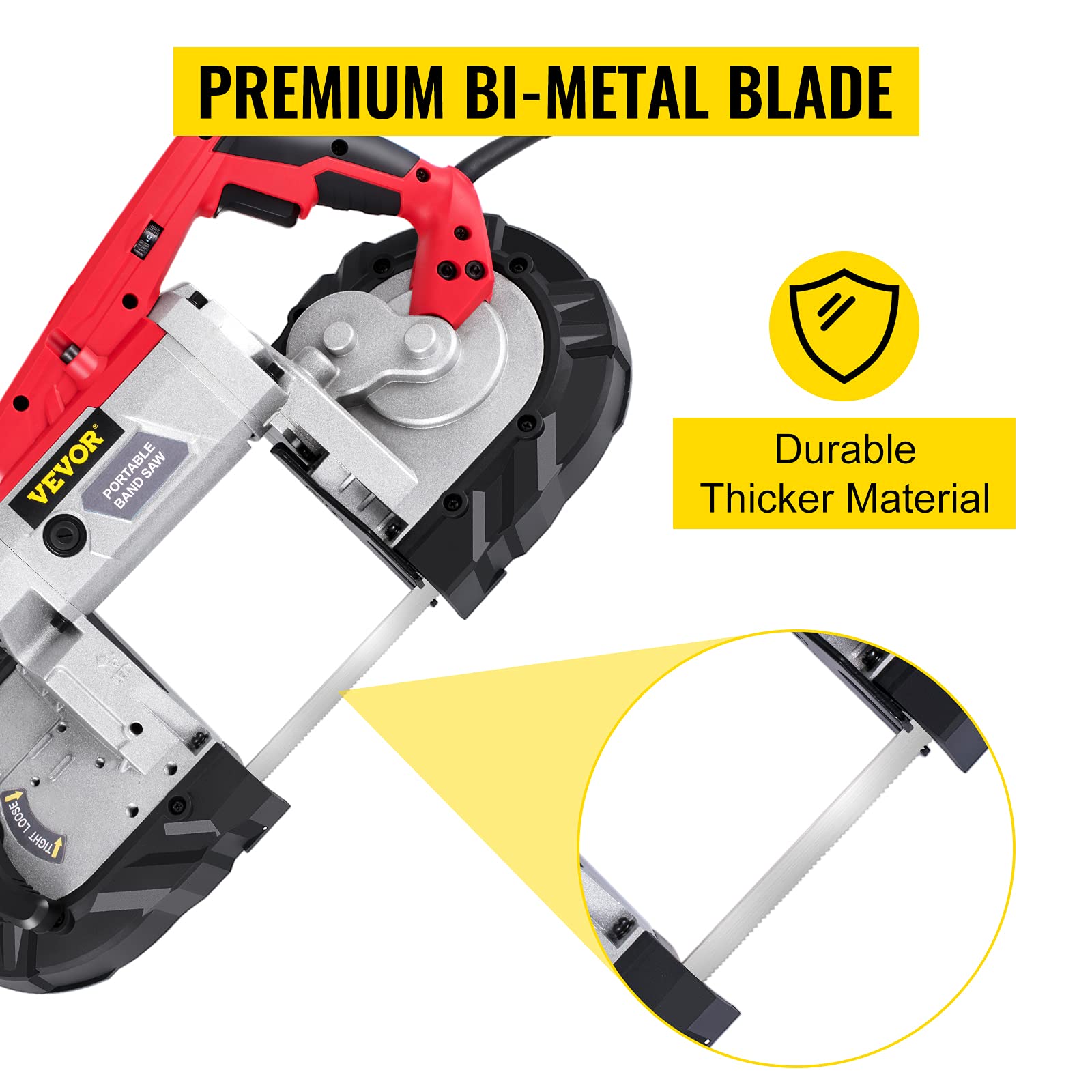 Foto 6 pulgar | Sierra De Cinta Portátil Vevor De 5 Pulgadas Con Capacidad De Corte De 1100 W - Venta Internacional.
