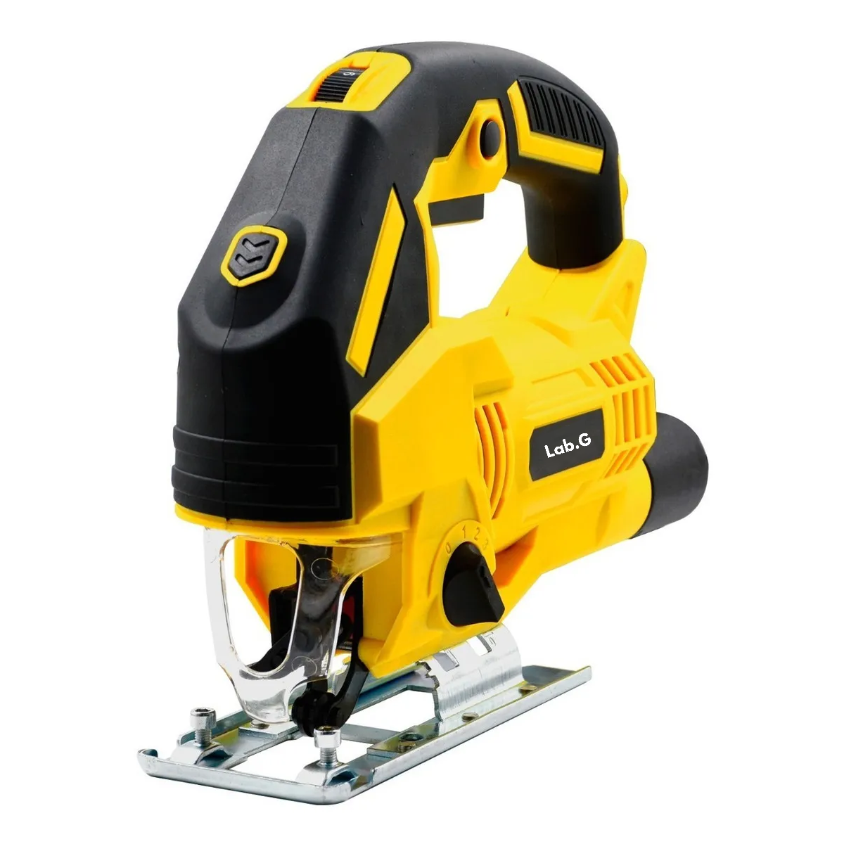 Sierra Caladora 710 W 6 Vel 3000 Rpm Luz Led + Kit Seguetas Lab.g Amarillo