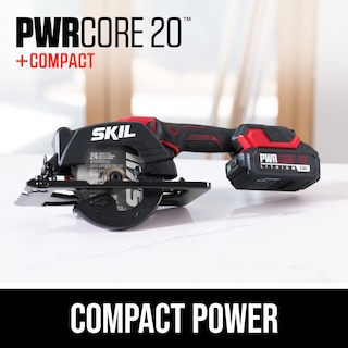 Foto 2 | Sierra Circular Skil Pwrcore 20 Sin Escobillas, 20 V, 4-1/2 Pulgadas, Roja - Venta Internacional.