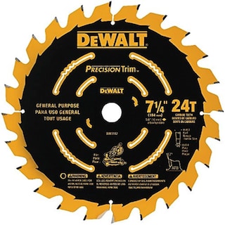 Foto 1 | Hoja De Sierra Ingletadora Dewalt Dw7112pt 24t Precision Trim 7-1/4 Pulgadas - Venta Internacional.