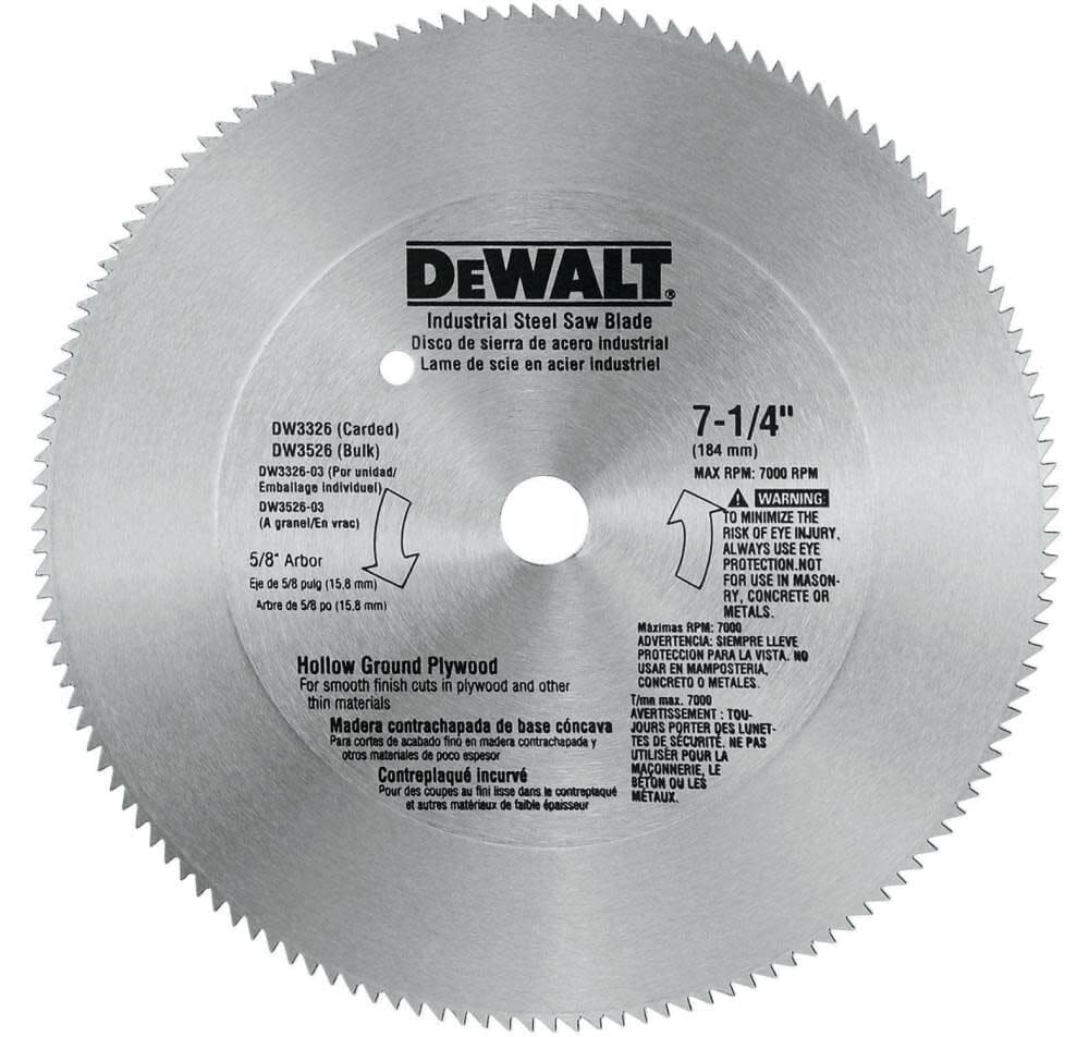 Foto 4 pulgar | Hoja De Sierra Circular Dewalt Dw3325, 7 1/4 Pulgadas, 40 Dientes - Venta Internacional.