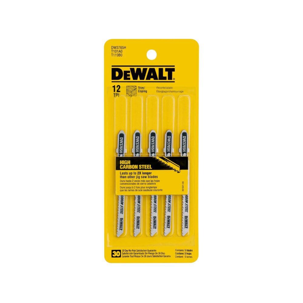 Foto 4 pulgar | Hoja De Sierra Caladora Dewalt Trim Coping, 3 Pulgadas, 12 Tpi, Vástago En T - Venta Internacional.