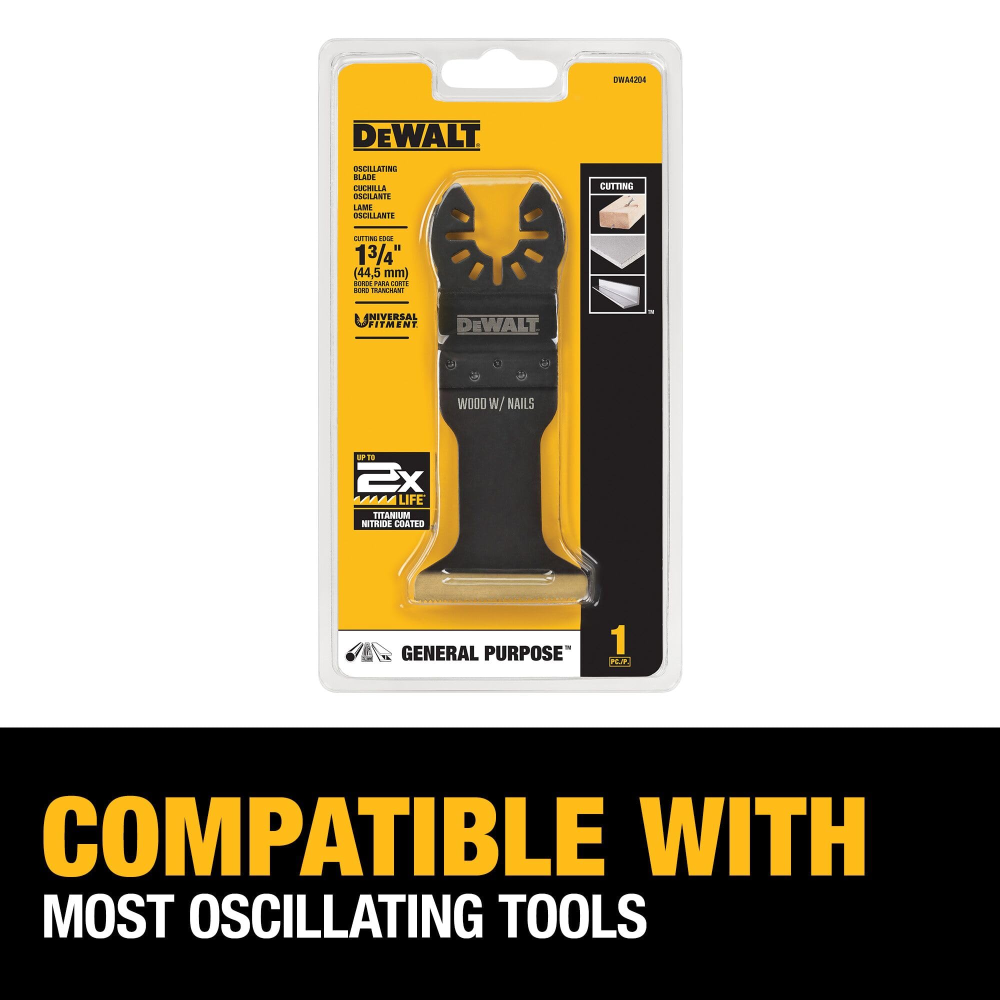Foto 5 pulgar | Cuchilla Oscilante Dewalt Dwa4204 Para Madera Con Clavos - Venta Internacional.