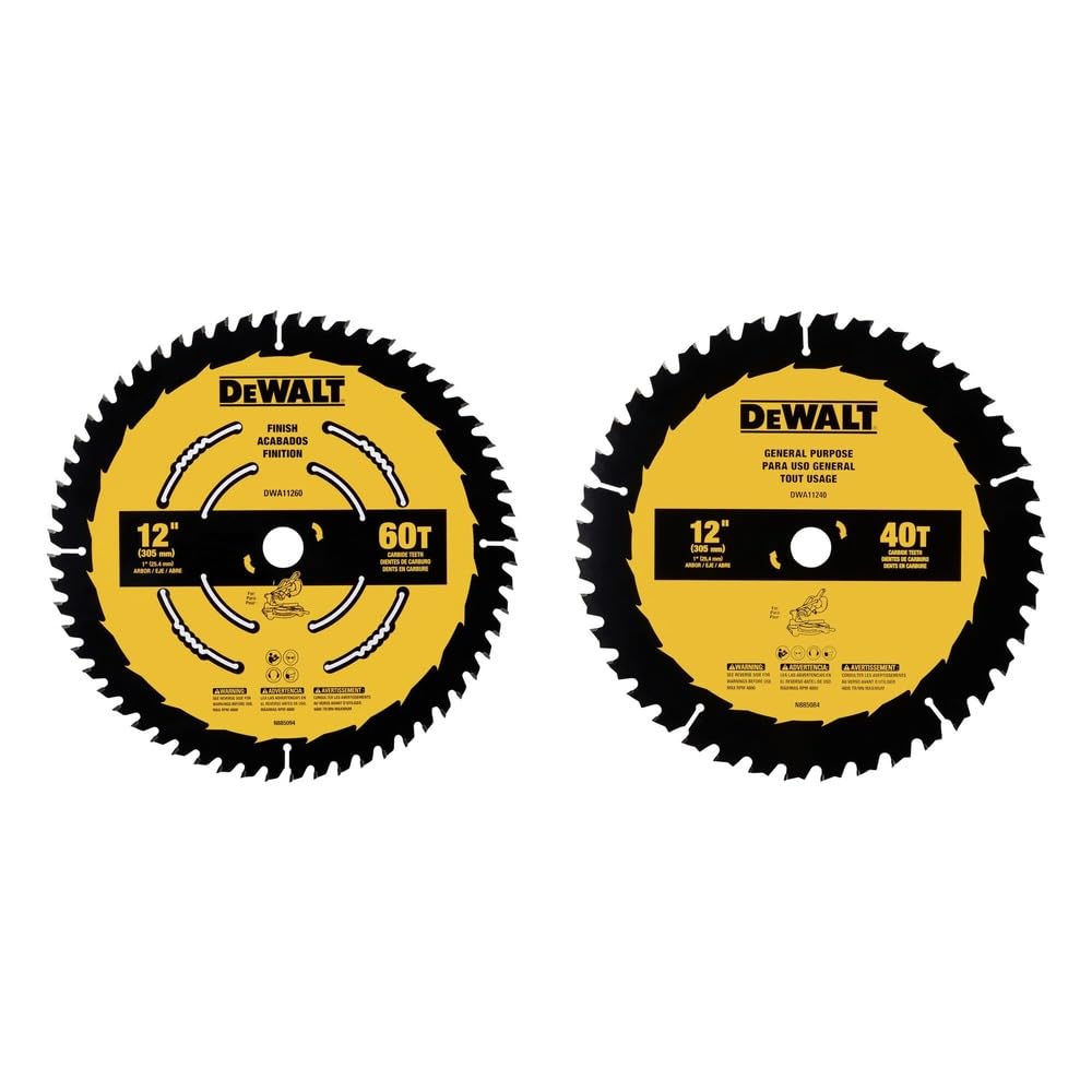Foto 2 pulgar | Paquete Combinado De Hojas Para Sierra Ingletadora Dewalt Dwa112cmb, 30 Cm, 40 T Y 60 T - Venta Internacional.
