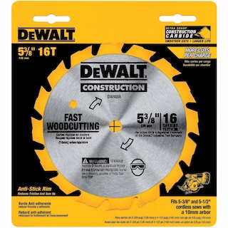 Foto 2 | Hoja De Sierra Circular Dewalt Dw9055 Para Cortar Madera De 13,5 Cm - Venta Internacional.