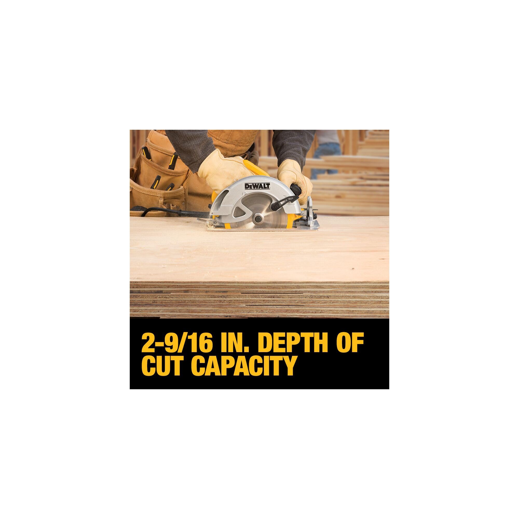 Foto 7 | Sierra Circular Dewalt Dwe575 Ligera De 4-1/4'' 15a Con Cable - Venta Internacional.
