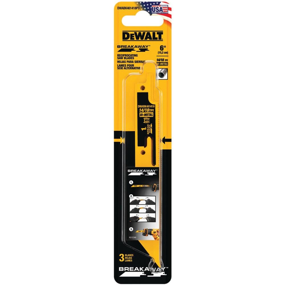 Foto 2 | Hojas De Sierra Recíproca Dewalt Dwabk461418p3 6 Breakaway - Venta Internacional.