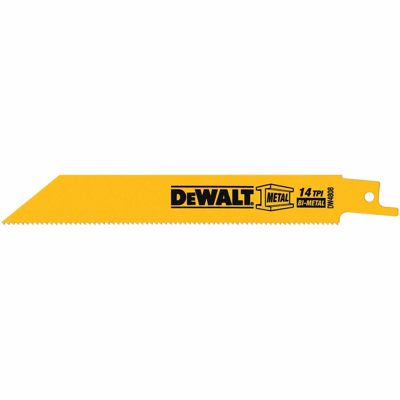Foto 2 pulgar | Hojas De Sierra Recíproca Dewalt Straight Back, 6 Pulgadas, 14 Tpi, Paquete De 5 - Venta Internacional.