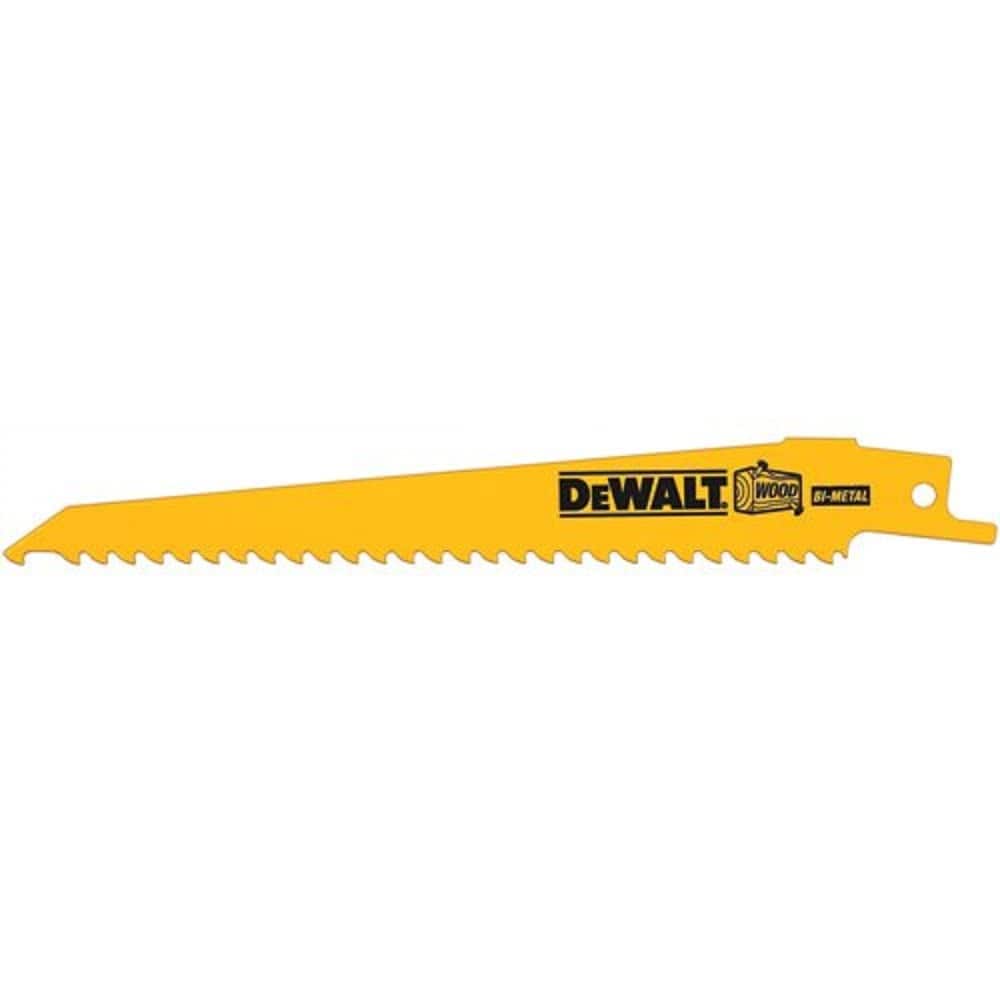 Hoja De Sierra Recíproca Dewalt Dw4802b De 6 Pulgadas Y 6 Tpi Para Madera - Venta Internacional. $5,117