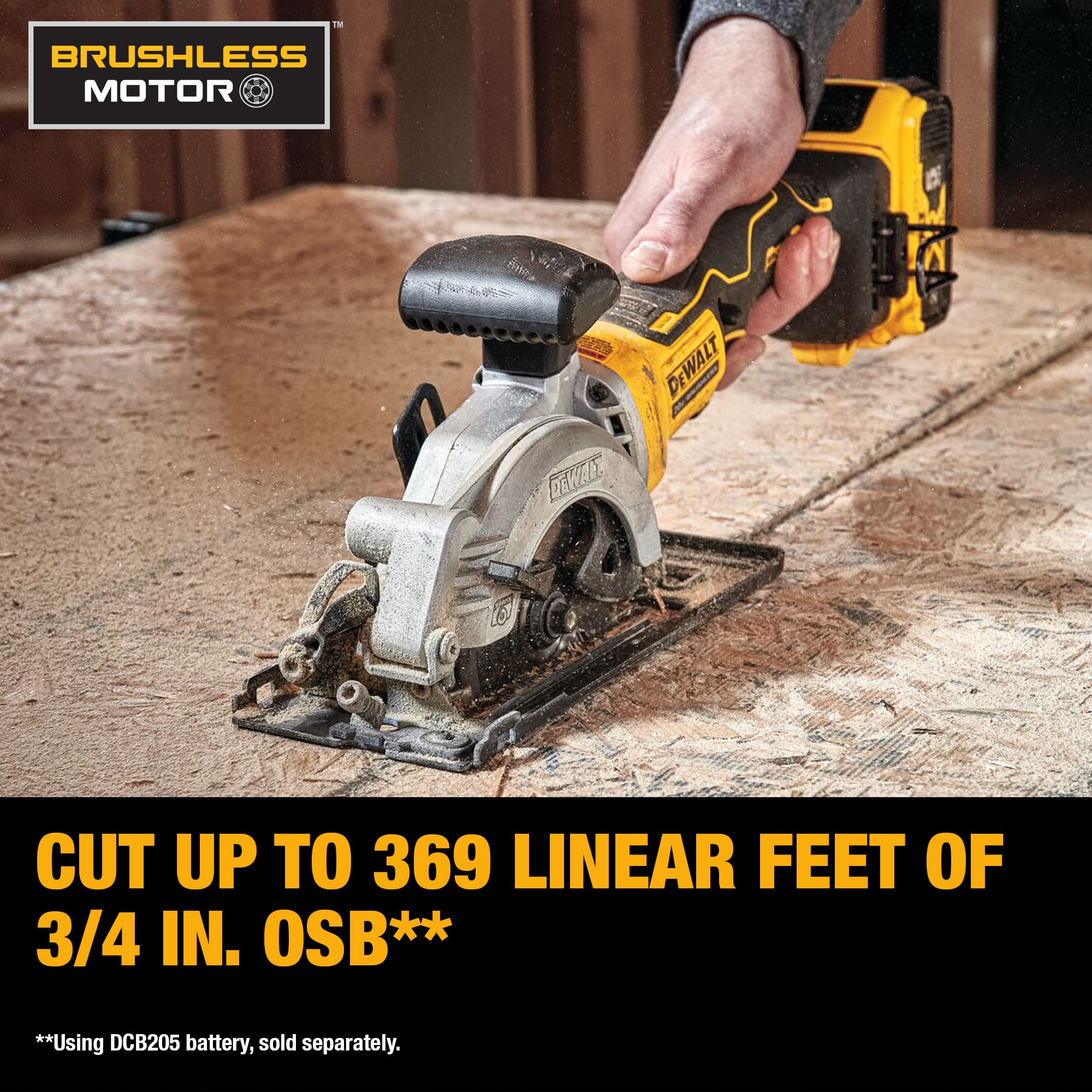 Foto 4 | Sierra Circular Dewalt Atomic 20v Max* 4-1/2 Pulgadas, Solo Herramienta Dcs571b - Venta Internacional.