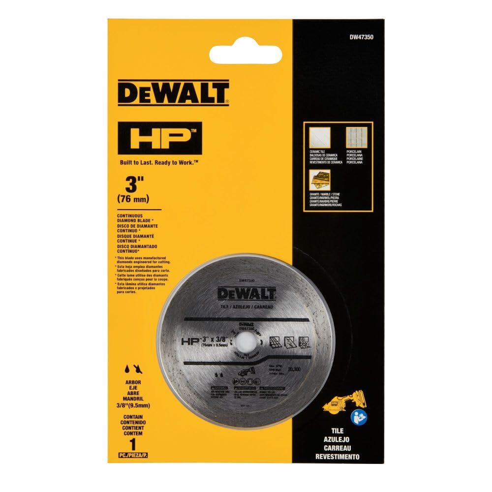Foto 6 | Hoja De Sierra Para Azulejos Dewalt Continuous Hp Dw47350 De 3 Pulgadas - Venta Internacional.