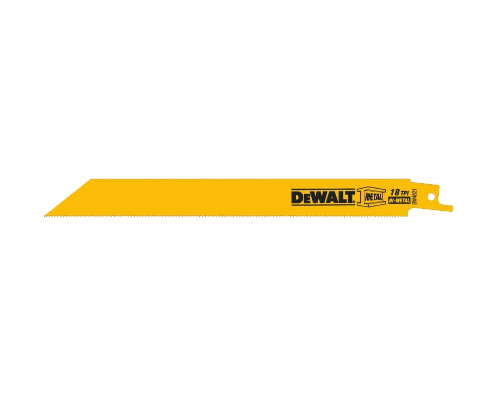 Foto 2 pulgar | Hojas De Sierra Recíproca Dewalt Bimetálicas De 8 Pulgadas Y 18 Tpi, Paquete De 5 - Venta Internacional.
