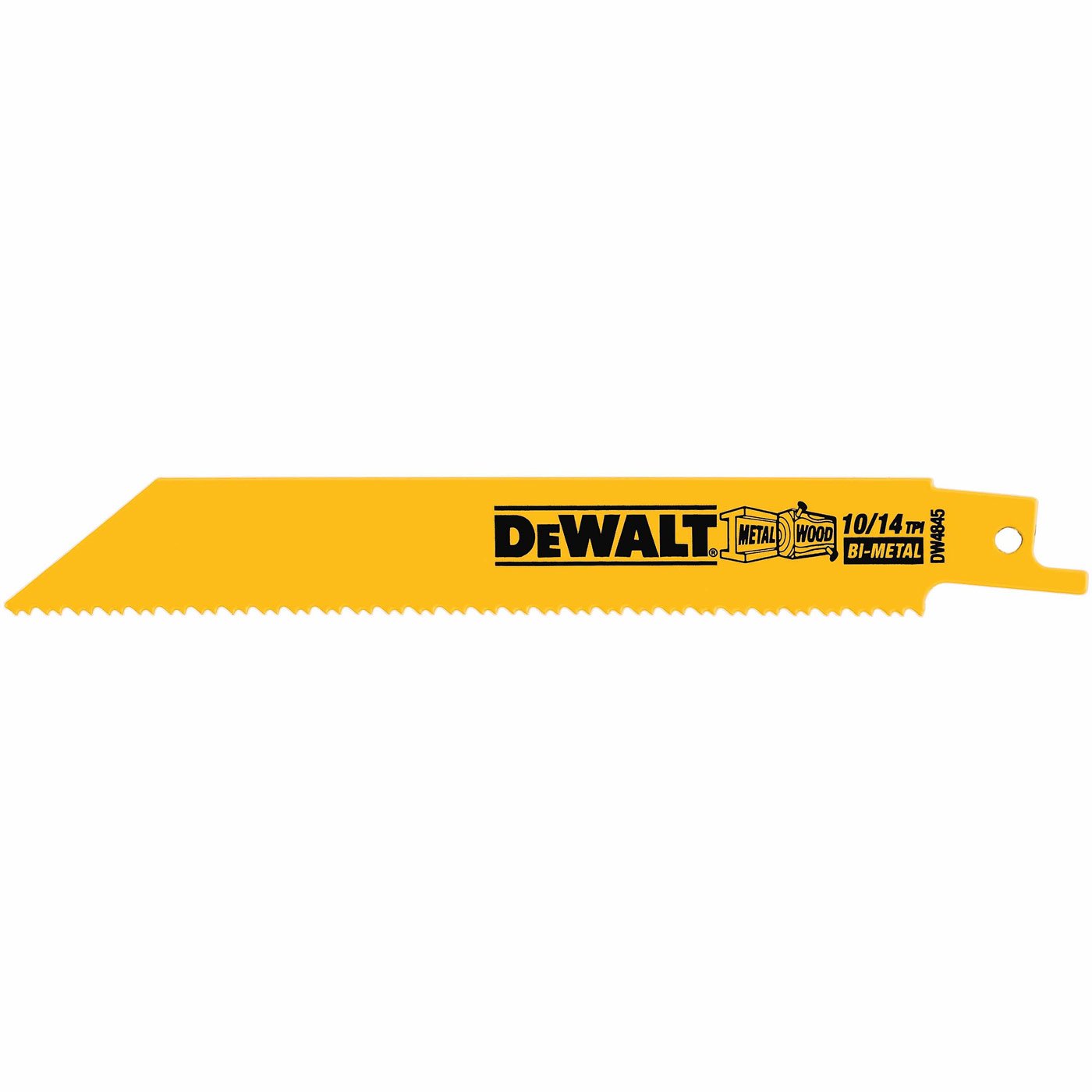 Foto 2 pulgar | Hojas De Sierra Recíproca Dewalt Dw4845, 6 Pulgadas, 10/14 Tpi, Paquete De 5 - Venta Internacional.