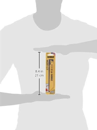 Foto 3 pulgar | Hojas De Sierra Recíproca Dewalt Dw4845, 6 Pulgadas, 10/14 Tpi, Paquete De 5 - Venta Internacional.